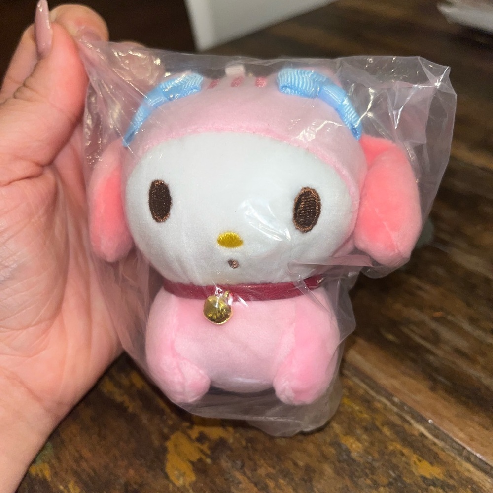My Melody Sanrio kawaii plush keychain NWT